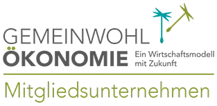 Logo der Gemeinwohlökonomie. Link führt zur Webseite der Organisation