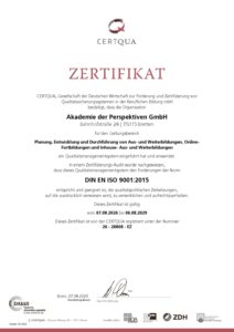 Impressum 1 zertifikat certqua DINENISO 9001 pdf